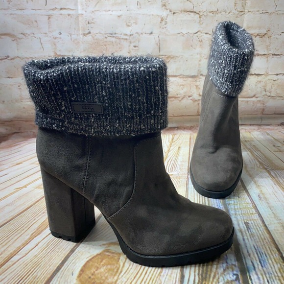 Sam Edelman Shoes - Circus by Sam Edelman CARTER Knit Suede Ankle Boot